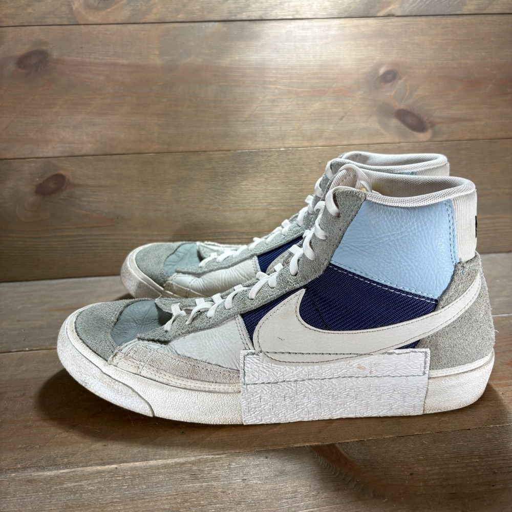 Nike Blazer Mid 77 Mens size 10.5 shoes White leather Colorblock Retro sneakers